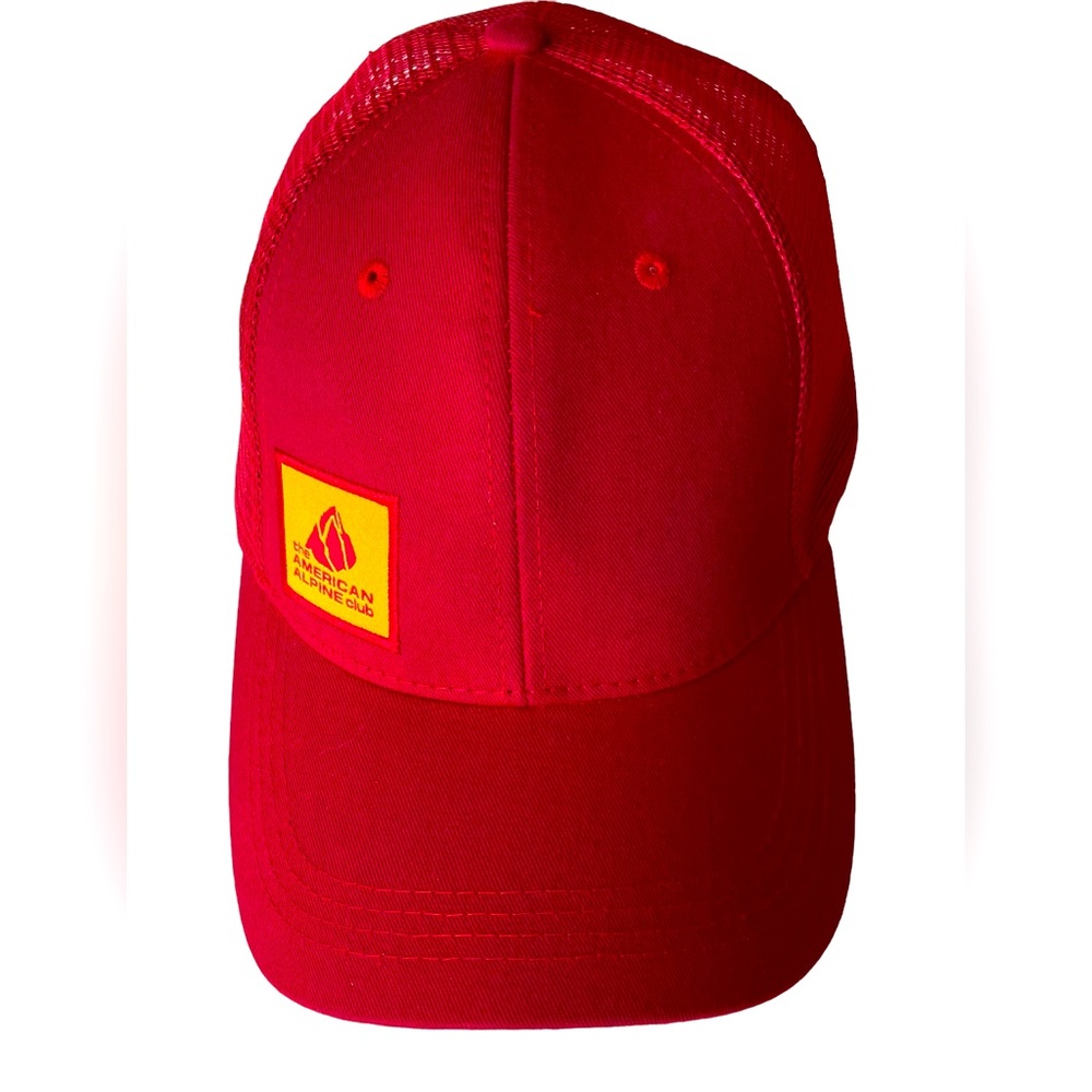Red & Yellow The American Alpine Club Mesh Men’s Baseball Hat MINTY SnapBack